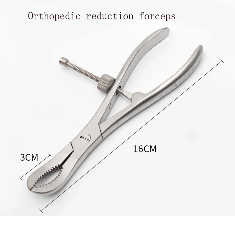 Pince de réduction orthopédique, pince de maintien des os, tête ronde, vis, ajustable, réduction des dents