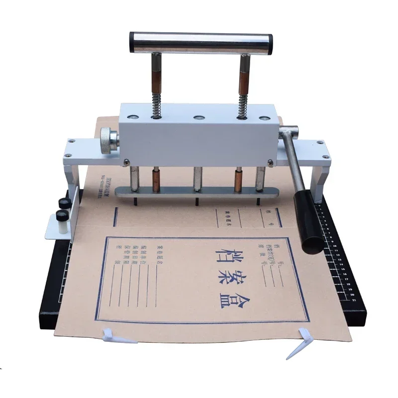 220V Electric 3-Hole Punch and Binding Machine (3mm/4mm) for Office Files, Documents, and Books (Model QY-3)