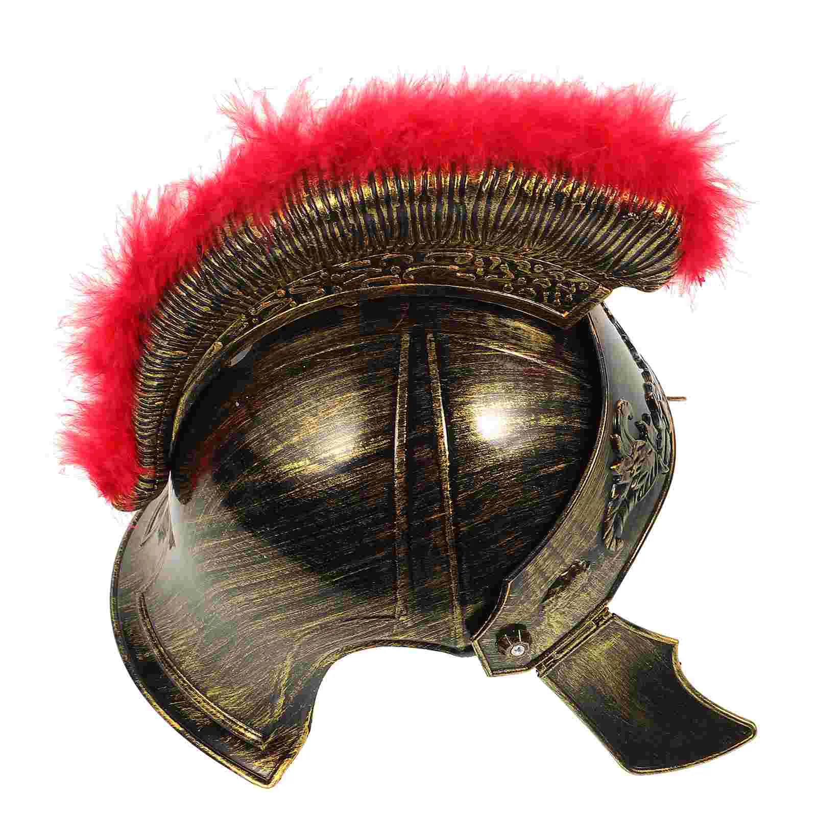 Helmets Ancient Roman Hat Adult Costumes Men Gladiator Pirate Golden Plastic Mask