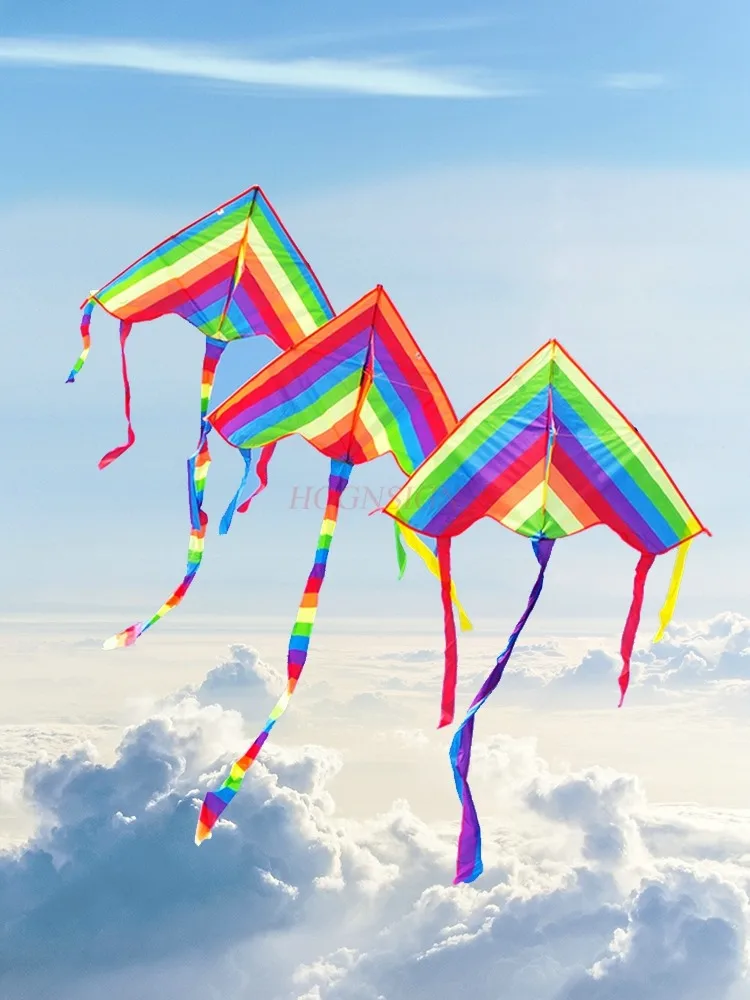 Rainbow Kite Set New Weifang Small Cartoon Beginner's Breeze Easy to Fly Children