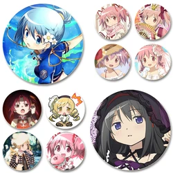 Anime Character Badge about Kaname Madoka Akemi Homura Miki Sayaka Tomoe Mami,cartoon Cute Enamel Pins for Backpack Gift Jewelry