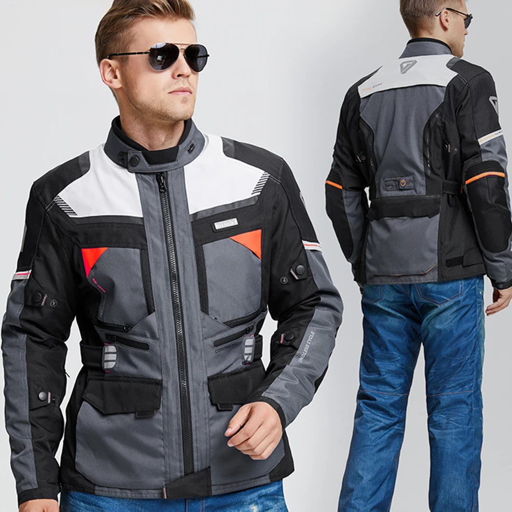 Set Of Cycling Clothes Four Season Style Leisure Cycling Clothes Waterproof Racing Motorcycle Suit Fall Prevention