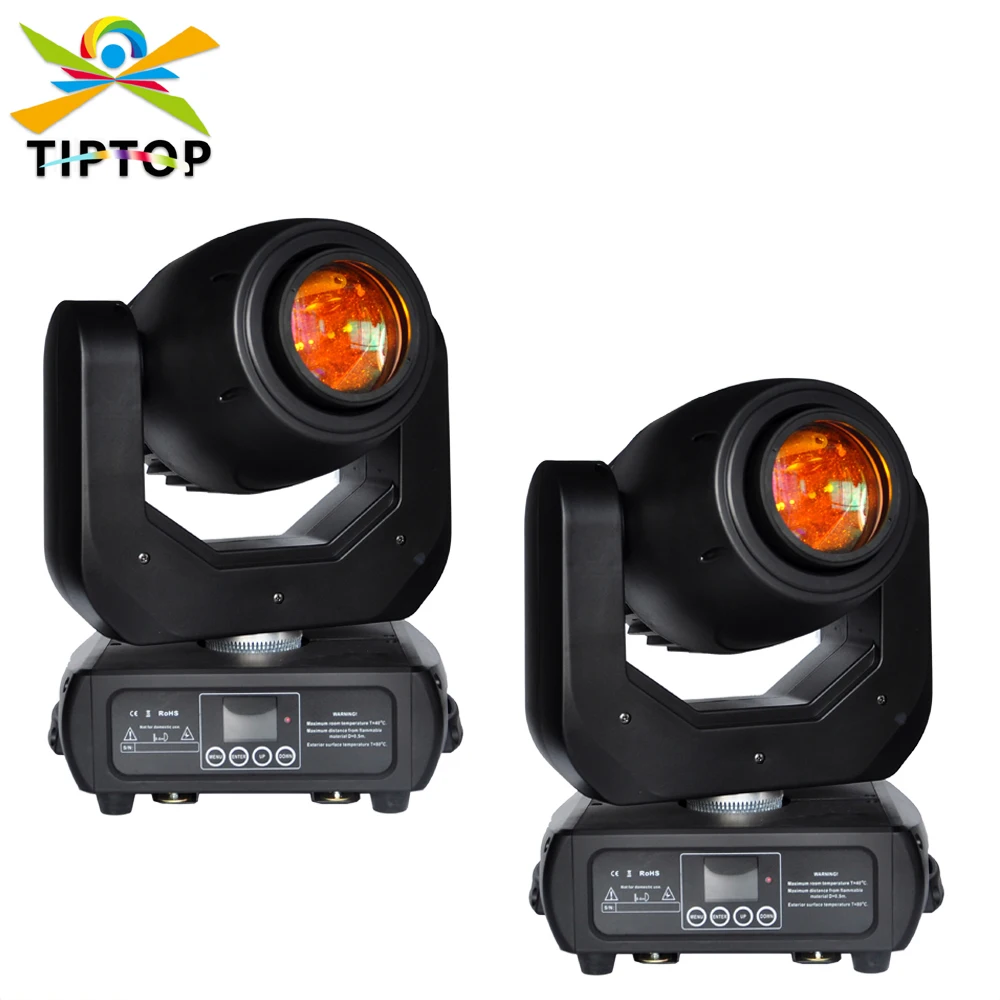 Freeshipping 2 Pack 150W LED Moving Head Light New DMX512 Stage Party DJ Wash Beam Lighting White/Black Case Optional US/EU/AU