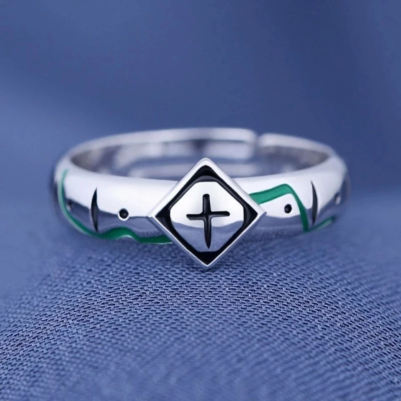 Anime Bleach Ring Hitsugaya Toushirou Cosplay Unisex Adjustable Opening Anime Jewelry Rings Accessories Gifts