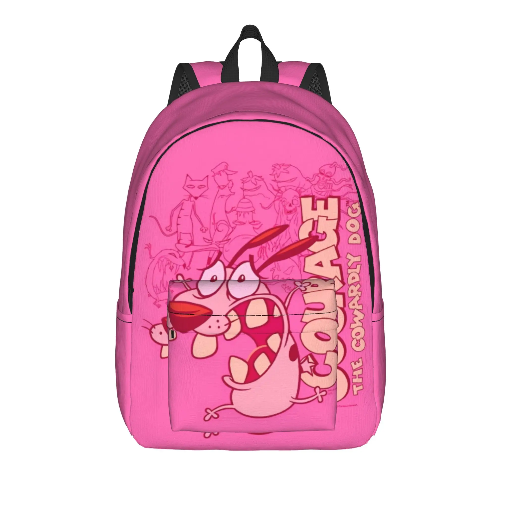 

Courage the Cowardly Dog (4) Backpack for Men Women Teenage Student Hiking Travel Daypack College Shoulder Bag Sports