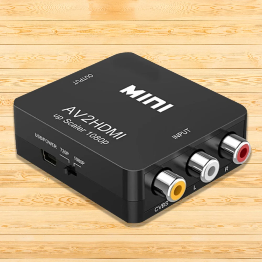 Преобразователь RCA в HDMI AV на HDMI 1080P Mini RCA CVBS видео аудио преобразователь адаптер PAL/NTSC для ТВ/ПК/PS3/ STB/Xbox VHS