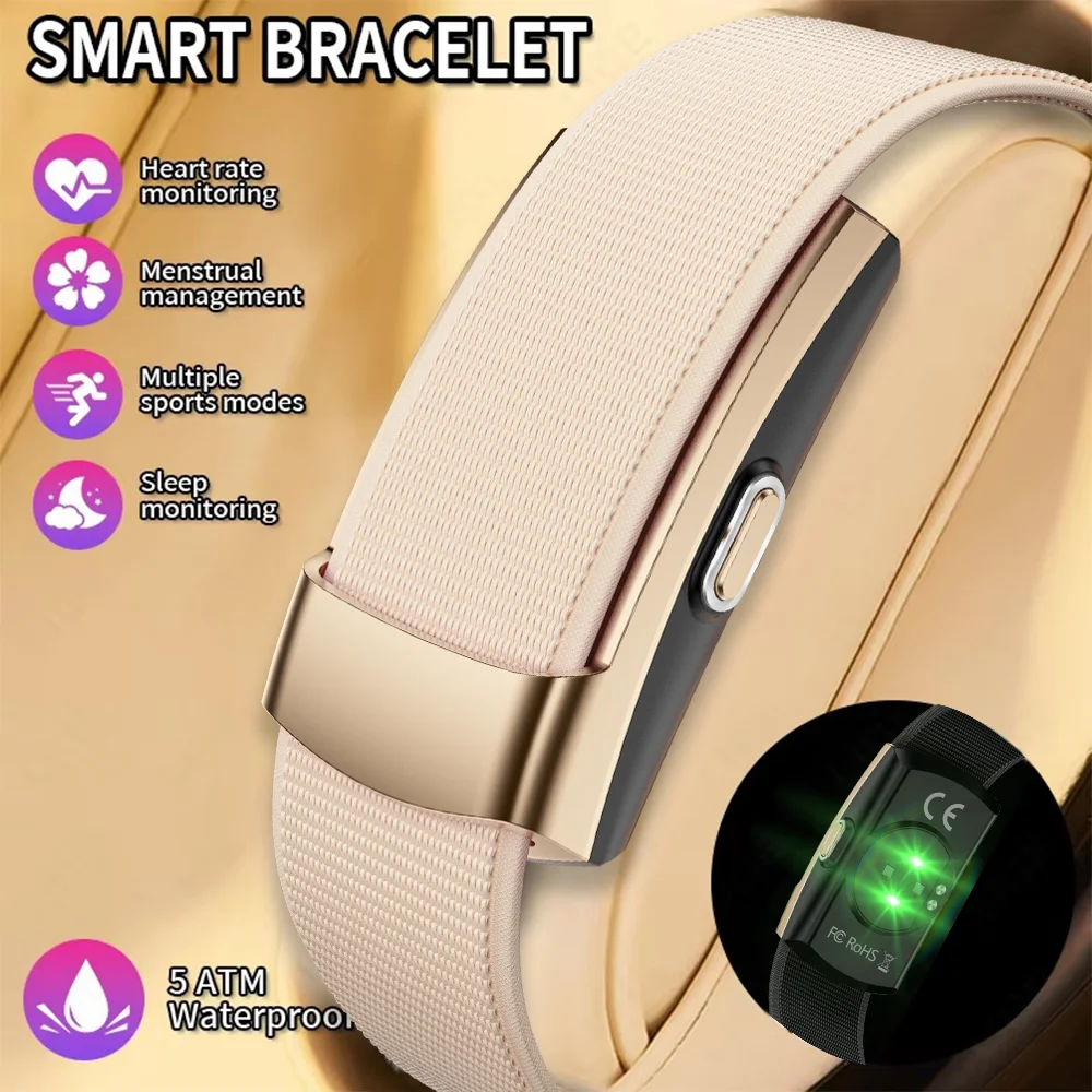 

2026 New Health Smart Bracelet Heart Rate Blood Oxygen Monitor Pedometer Sport Fitness Electronic Bracelet Men Women Smartwatch