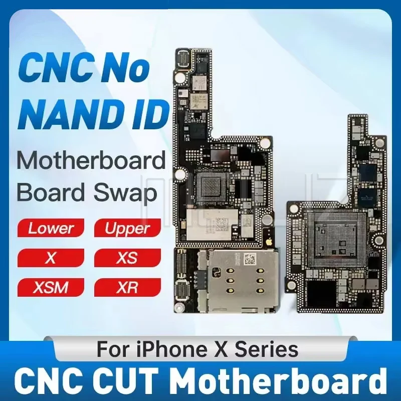 CNC CUT Motherboard for IPhone X XS XS Max XR Drill CPU Baseband