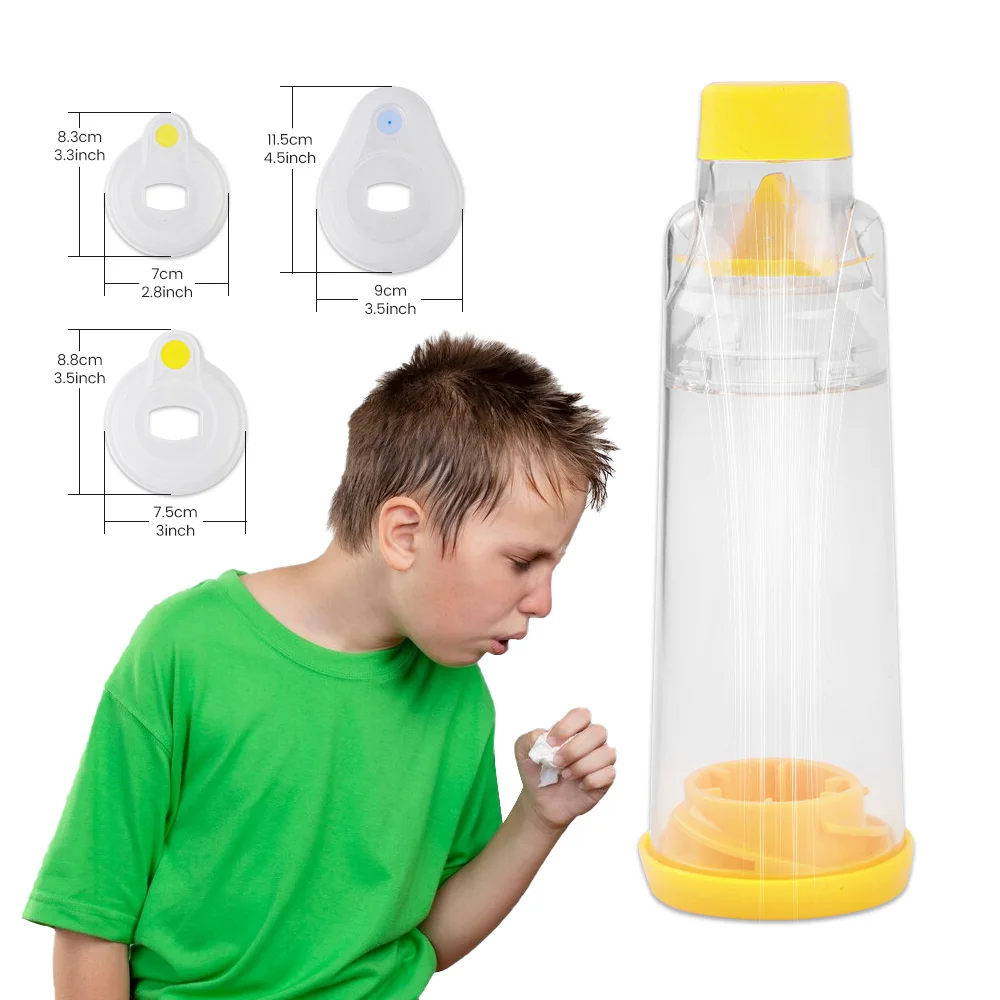 Baby Adult Child Automizer Spacer Mist Storage Compressor Nebulizer Tank Aerochamber Asthma Inhale Chamber Mask Cup 185ml Bottle