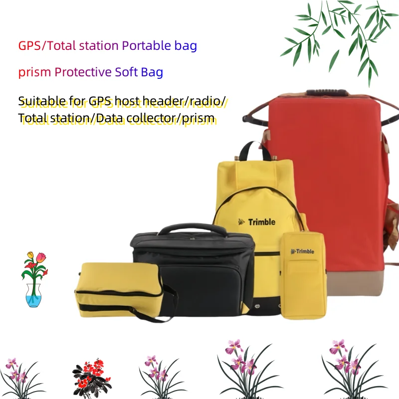 

Total station GPS RTK Portable bag Data collector Prism Tribrach Portable Protective Soft Bag