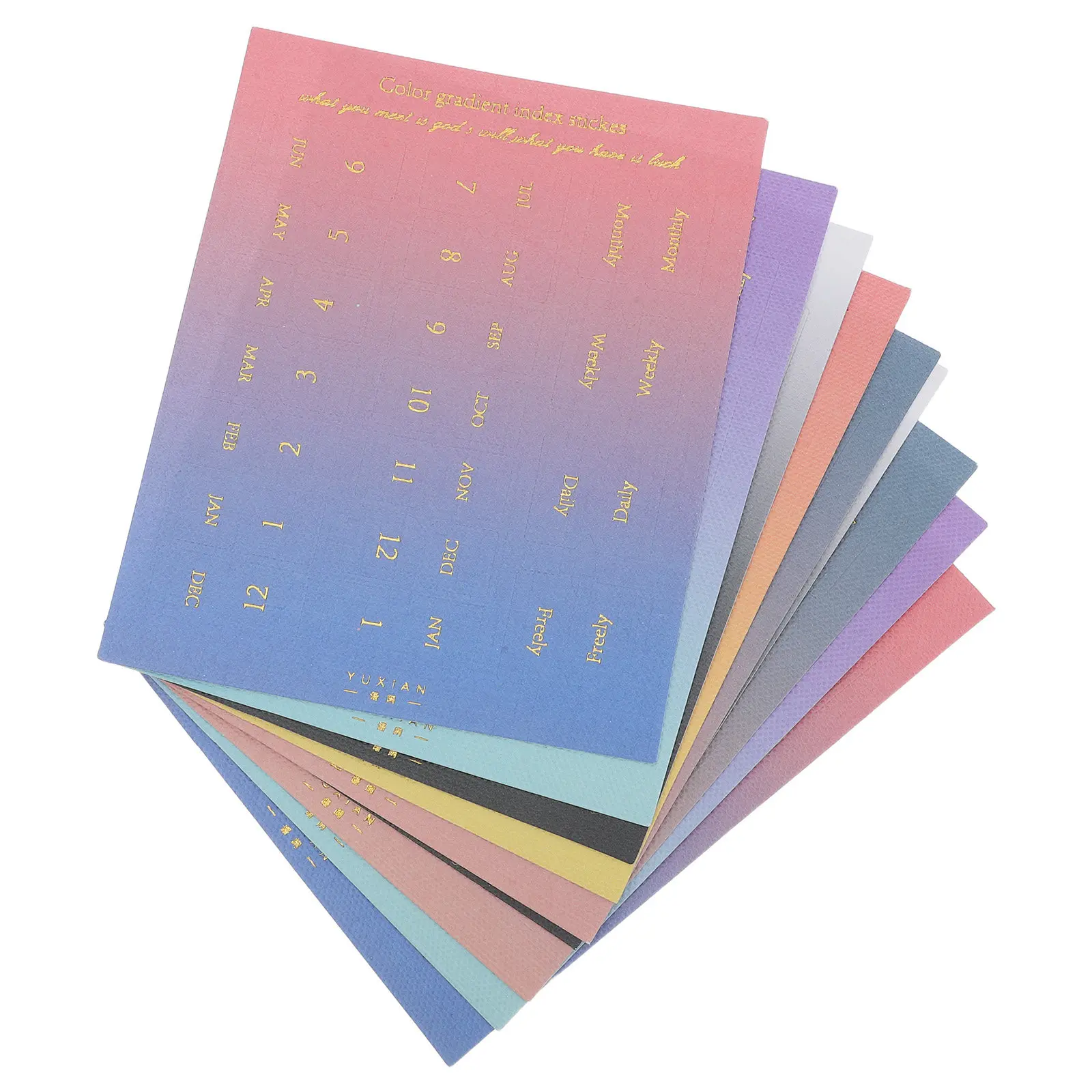 

10 Sheets Monthly Sticker Tabs for Planner Journal Diary Calendar Appointment Date Labels Colorful Planner Index Stickers