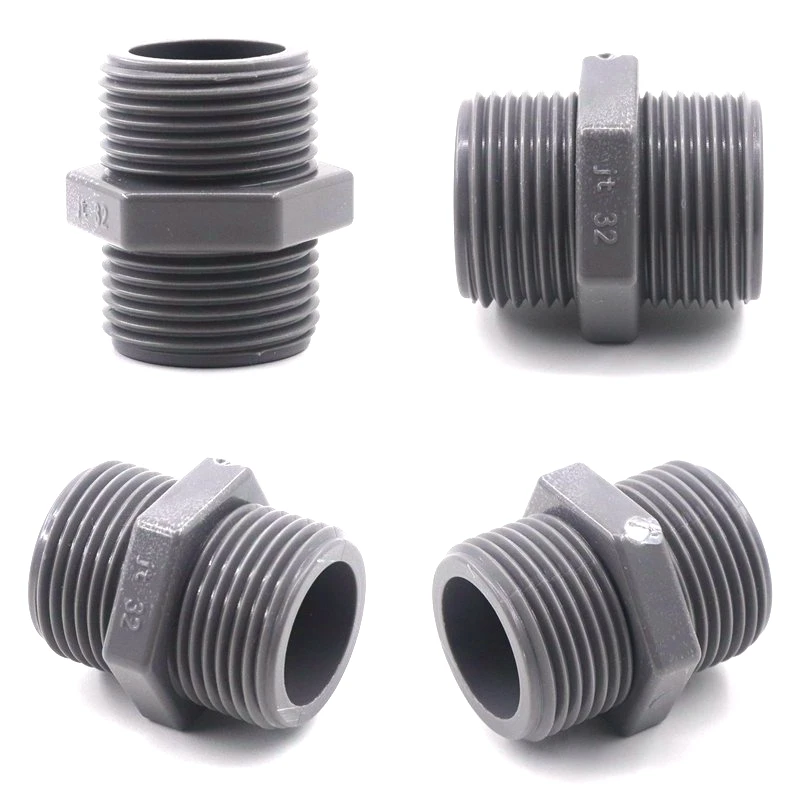 Filettatura maschio grigia connettori in PVC tubo dell'acqua da giardino adattatore per giunto filettato 1/2 "~ 2" raccordi per tubi per acquario