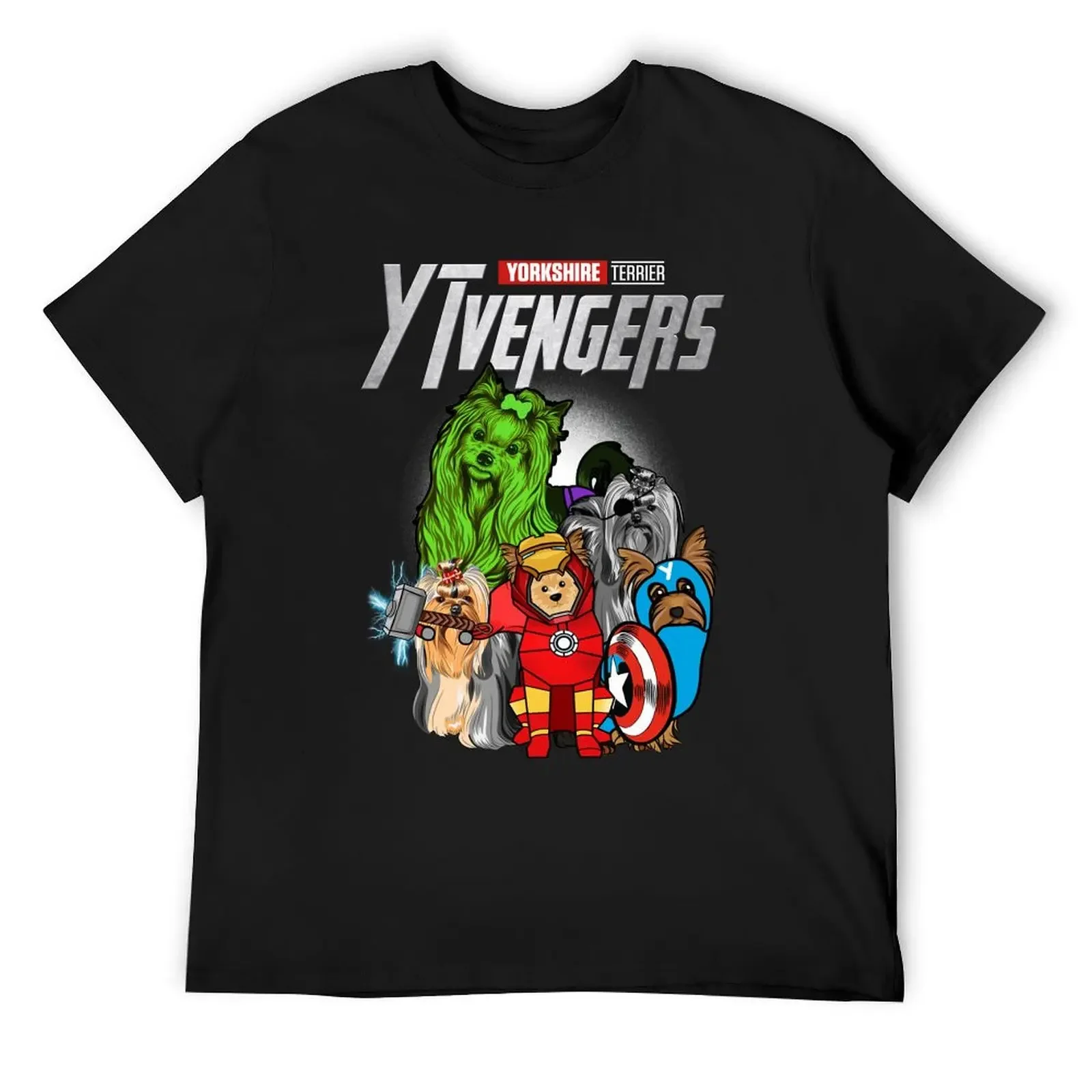 

Yorkshire Terrier Longhair, YTVENGERS Assemble T-Shirt cute clothes anime tshirt cute tops shirts graphic tee men