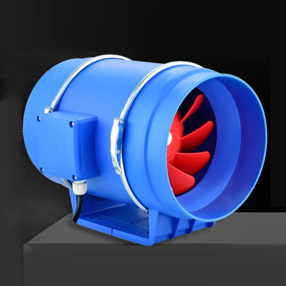 

200.mm Inline Duct Fan Exhaust Fan Air Blower Silent Extrator Fan for Bathroom Toilet Kitchen Air Ventilation System