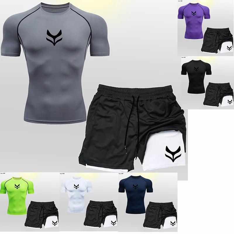 

Повседневный легкий и универсальный быстросохнущий костюм с короткими рукавами и высококачественным принтом, подходит для фитнеса, бадминтона, езды на велосипеде