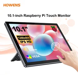 10.1 inch Touch Monitor for Software RDK Jetson Raspberry Pi 4 3 IPS 1280*800 Screen Support for PC Laptops Xbox Switch PS4