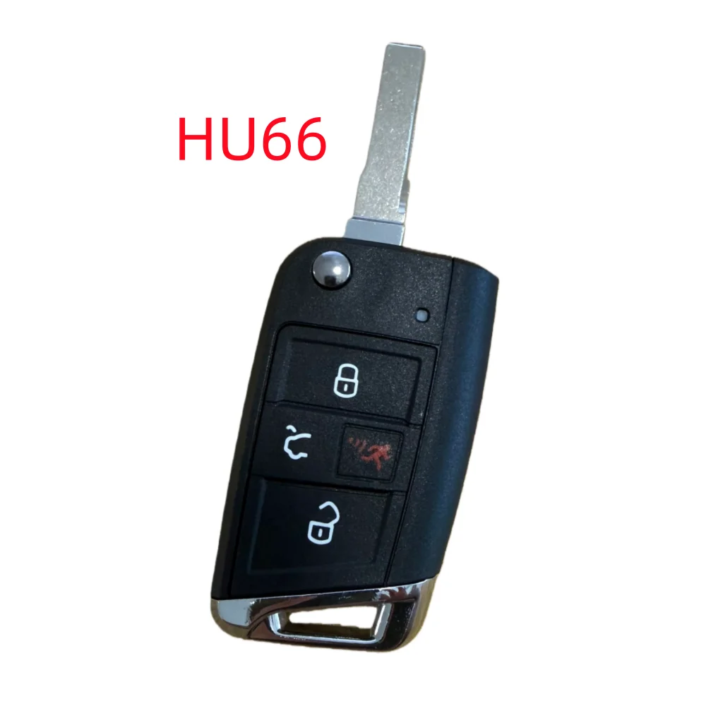 4 Buttons Flip Folding Car Key Shell For VW Volkswagen Seat Ibiza Skoda Superb Golf Mk7 Passat B8 Tiguan Remote Key Case HU66
