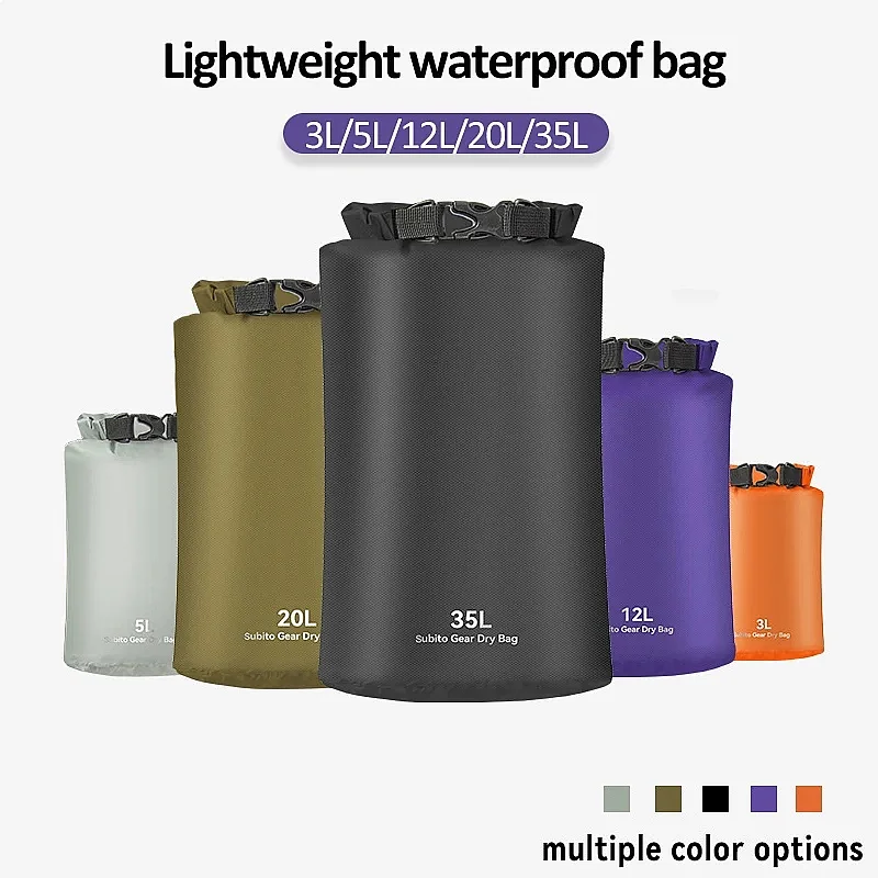 

3L-35L Waterproof Dry Bag Sack Ultralight Outdoor Swimming Clothes Storage Drifting Rafting Kayaking Sport Dry Bag