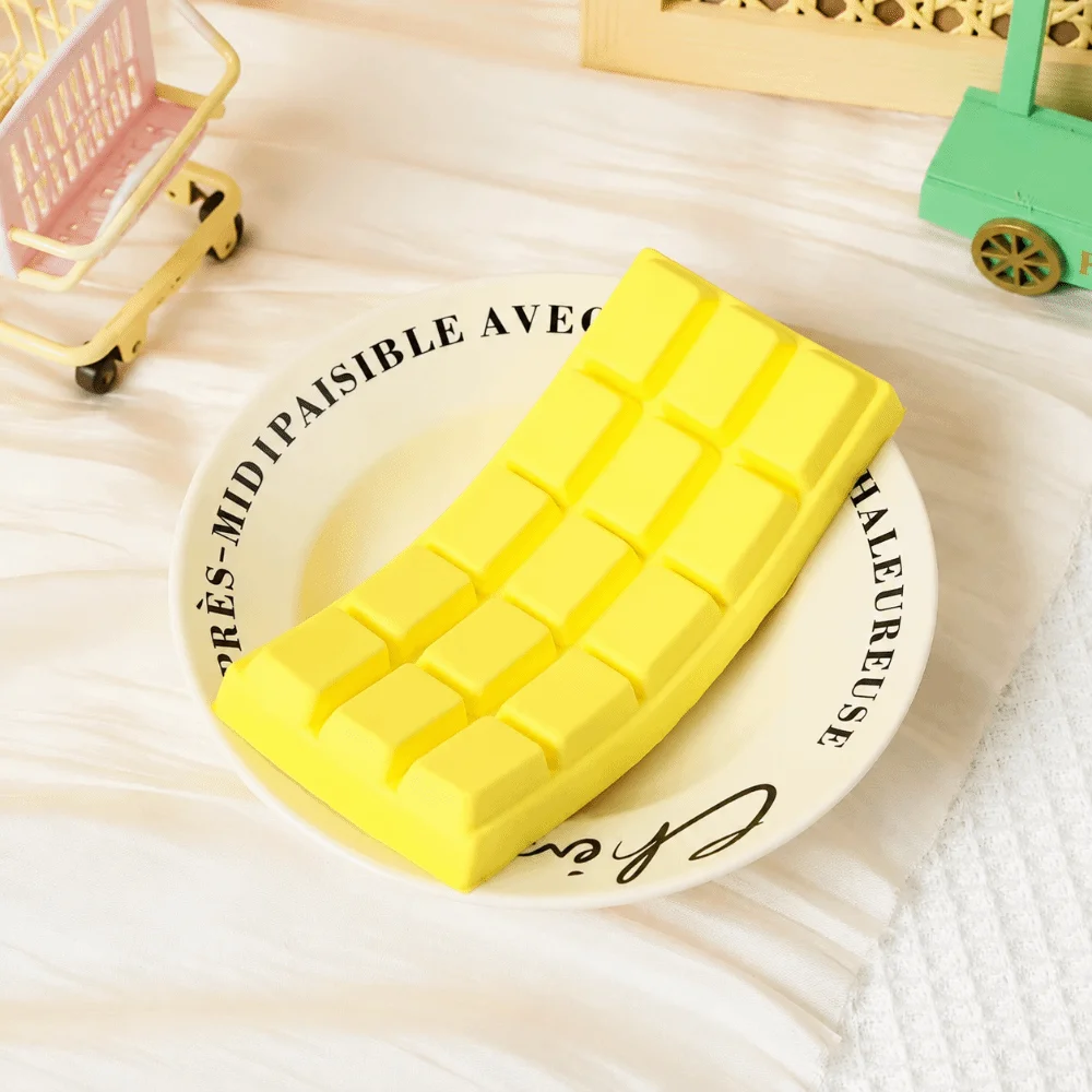 Simulated Food Chocolate Squeeze Toy PU Stress Relief Simulation Food Toy Hand Relaxation Slow Rebound Fidget Toy Sensory Play