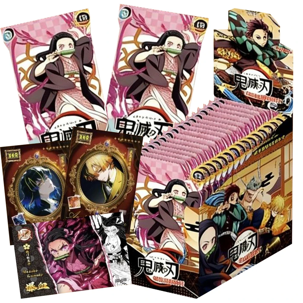 

Demon Slayer Rare Collection Cards for Fans Popular Anime IP Characters Personality Colorful Laser Cards Fun Surprise Toy Gift