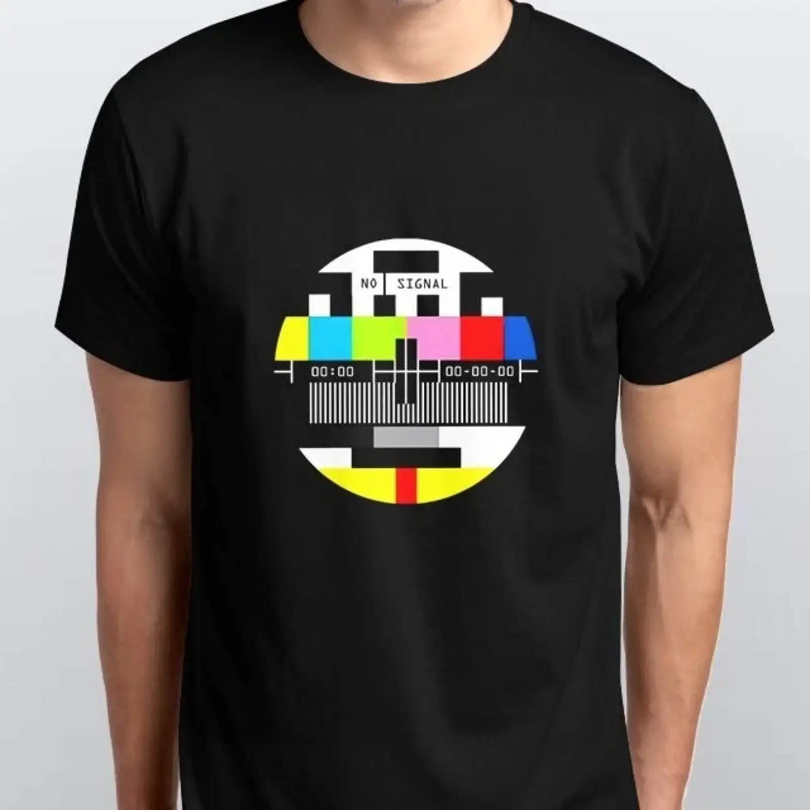No Signal Streetwear Hiphop T SHIRT alle Größen S M L XL XXL Farben schwarz blau vintage Washed Top For Everyday Wear Stretched