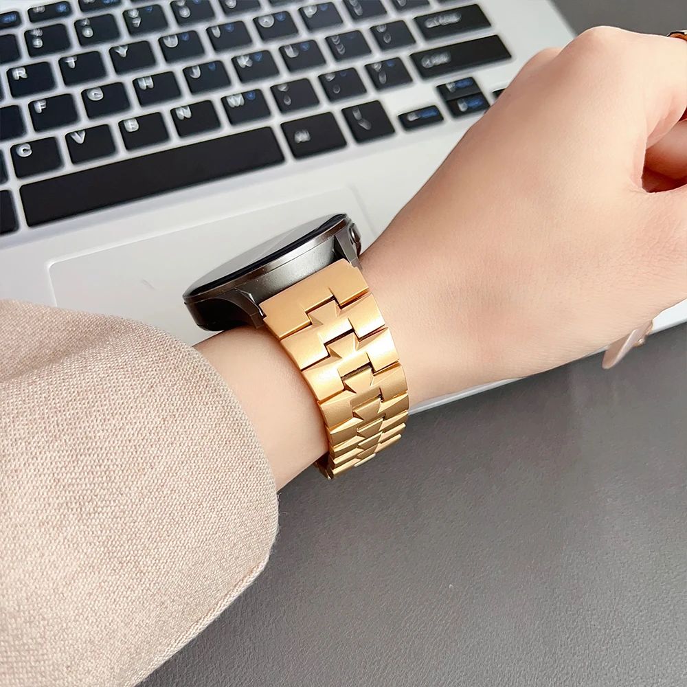 22mm Luxury Metal Bracelet for Huawei Watch GT5/4 5/3Pro 46mm Stainless Steel Band for HUAWEI WATCH Ultimate 4 4Pro Strap Correa