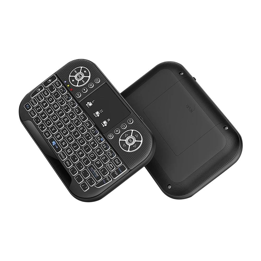 A8 Mini Bluetooth-compatible Keyboard 2.4G Dual Mode Handheld Fingerboard  Backlight Mouse Remote Control For Windows Android TV