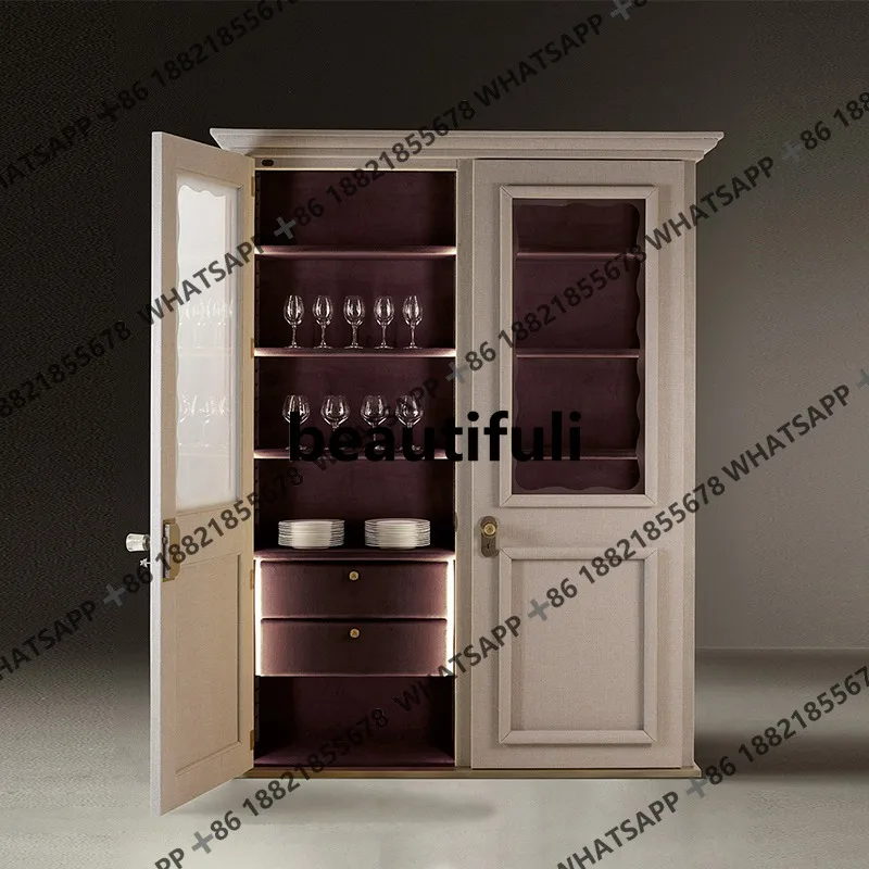 Light luxury high-end wine cabinet, simple, high-end villa locker