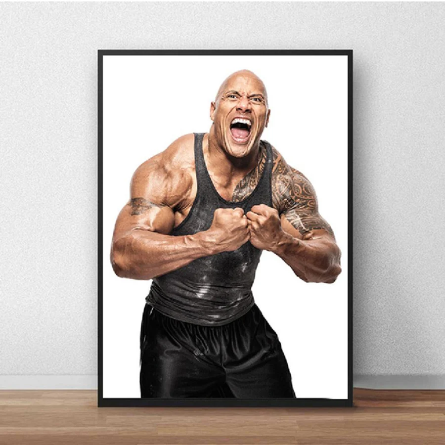 5D Diy Diamond Painting The Rock Dwayne Johnson Movie figure Wrestler Fitness Full Diamond Embroidery portrait Mosaic Decor