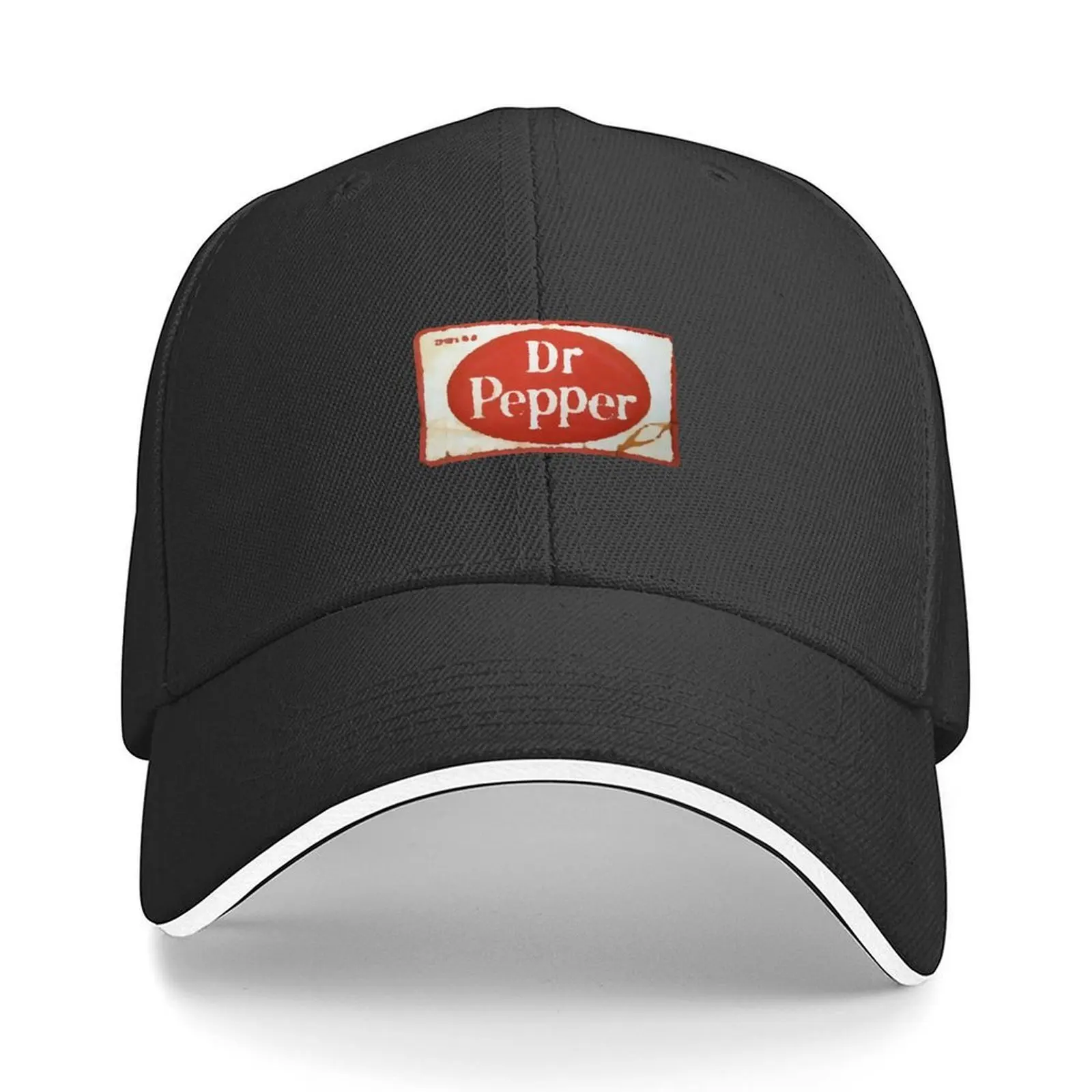

Vintage Rusty Dr. Pepper Soda Sign Baseball Cap Beach Outing custom caps New In The Hat Snapback Cap Golf Men Women's