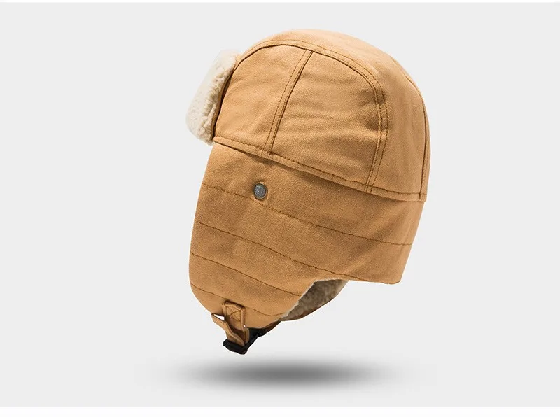 Lei Feng-Wintermützen für Herren und Damen, modische und trendige Gehörschutzhüte, warme Baumwollmützen, Pilotenmotorradmützen – Detail 12