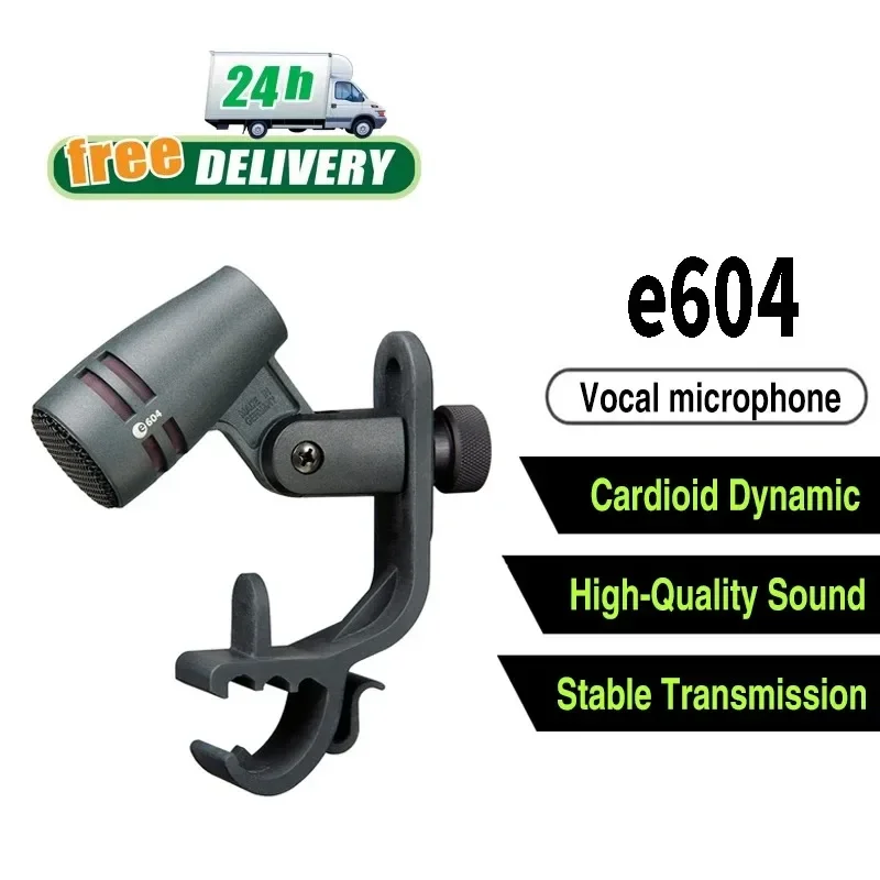 

New E604 Tom Snare Evolution Series Cardioid Instrument Wired Drum Microphone with Clip Arm Mount for Professional Recording Mic