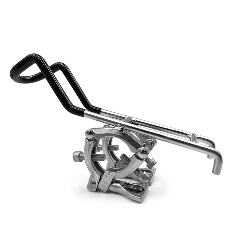 

Stainless Steel Fishing Rod Stand Bracket Fishing Marine Accessories Tool Fit for Rail Boats Fishing Rod Holder Bracket