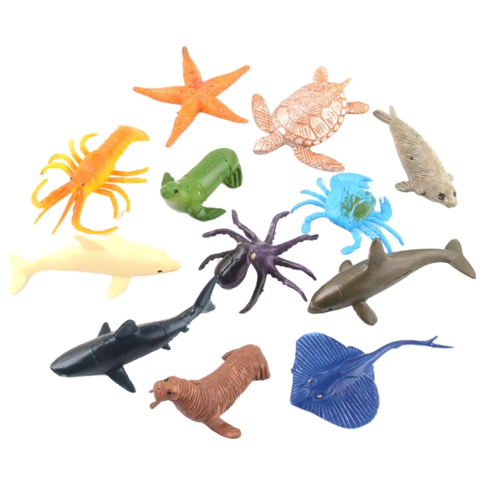 12x Simulation Dolphin Recognize Shapes for Party Collectors Girls