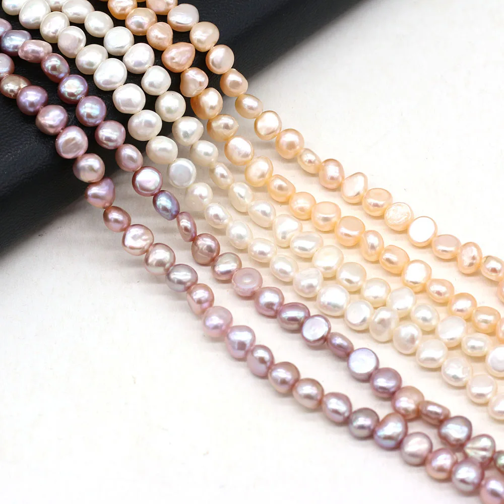 

Hot Sale Natural Freshwater Cultured Pearls Irregular Punch Loose Spacer Beads for Jewelry Making Elegant Necklace Bracelet 36cm