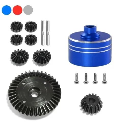 

Metal Differential Case and Steel Differential Gear Set for Tamiya TT02 TT02B XV02 1/10 RC Car Upgrade Parts Accessories