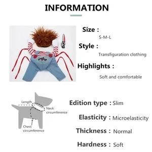 فستان تحويل خنجر الهالوين ، سكين مضحك يحمل ملابس ، فستان القط الدائم ، فستان الأليفة ، مهرجان ، 1 قطعة أفضل 6 بذلة ذهبية مبيعا - رقم 2