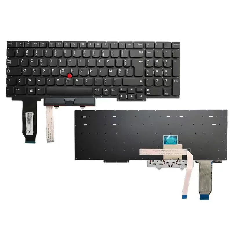 

Французская клавиатура с французской раскладкой без подсветки для Lenovo Thinkpad E15 Gen1, черный цвет