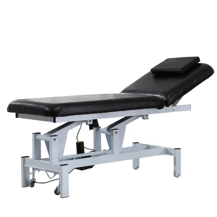 for HICOMED Electric 2 Motors Massage Body Treatment Lash Tattoo Table Black Beauty Salon Acupuncture Treatment Bed