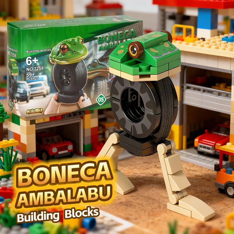 الإبداع اللبنات الإيطالية Brainrot Tung Sahur Trararello Talla نموذج الربط بناء أرقام ألعاب تعليمية 8 أنواع #2