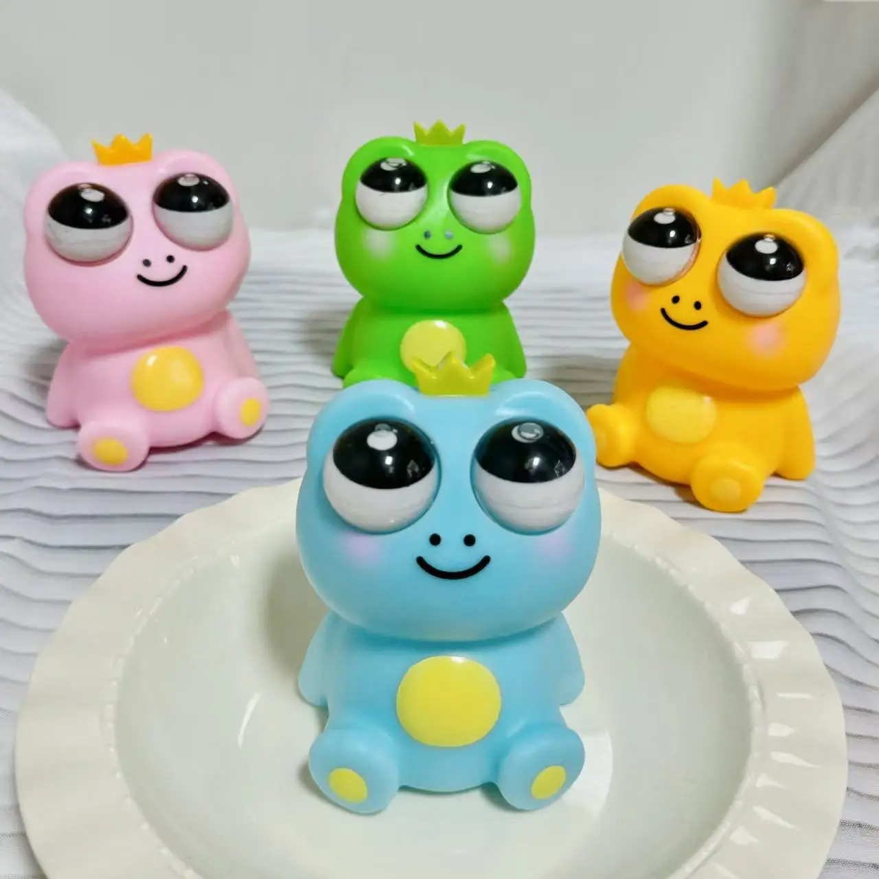 1 قطعة لعبة تململ جديدة ضغط لطيف الحيوان يحدق الضفدع ضد الإجهاد قرصة الضغط تنفيس ضغط لعبة الجدة هدايا أعياد ميلاد للأطفال #5