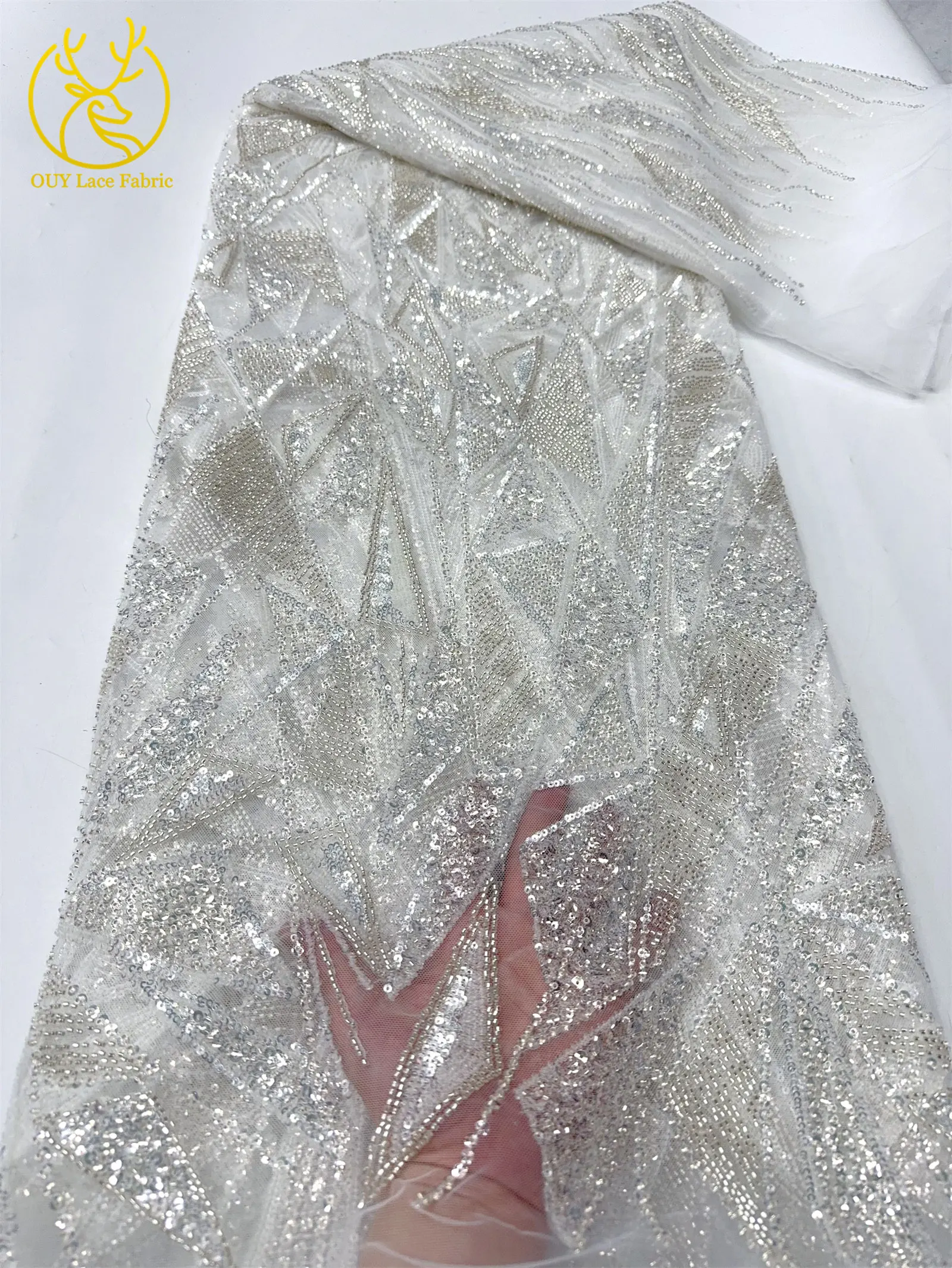 أحدث الترتر الأفريقي مطرز تول العريس أقمشة الدانتيل الفاخرة الفرنسية الترتر أقمشة الدانتيل النيجيري السيدات فساتين الحفلات الخياطة