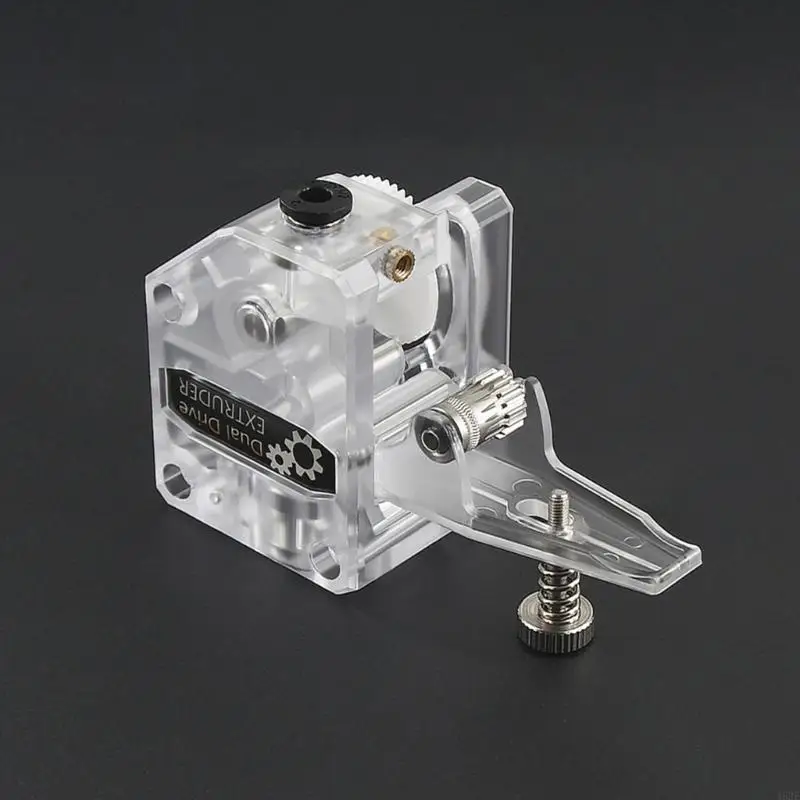 

462E Transparent Double Gear Extruder 3D Printer Accessories Reduction Extruder Double Gear Feeding Upgrade Version