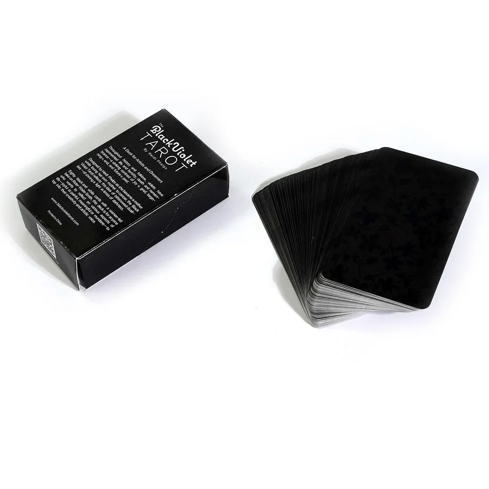 1 ชิ้น Deck Tarot 10.3*6 เซนติเมตรสีดําสีม่วง Tarot สําหรับศิลปินและ dreamers สร้างโดย Heidi Phelps เริ่มต้นเรียนรู้ไพ่ทาโรต์