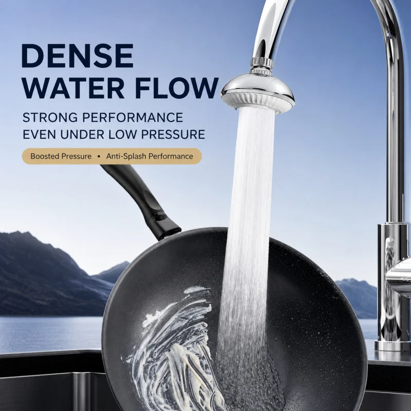 UFO Kitchen Faucet Aerator 360° Swivel Anti Splash Water Saving High Pressure Bubbler Nozzle