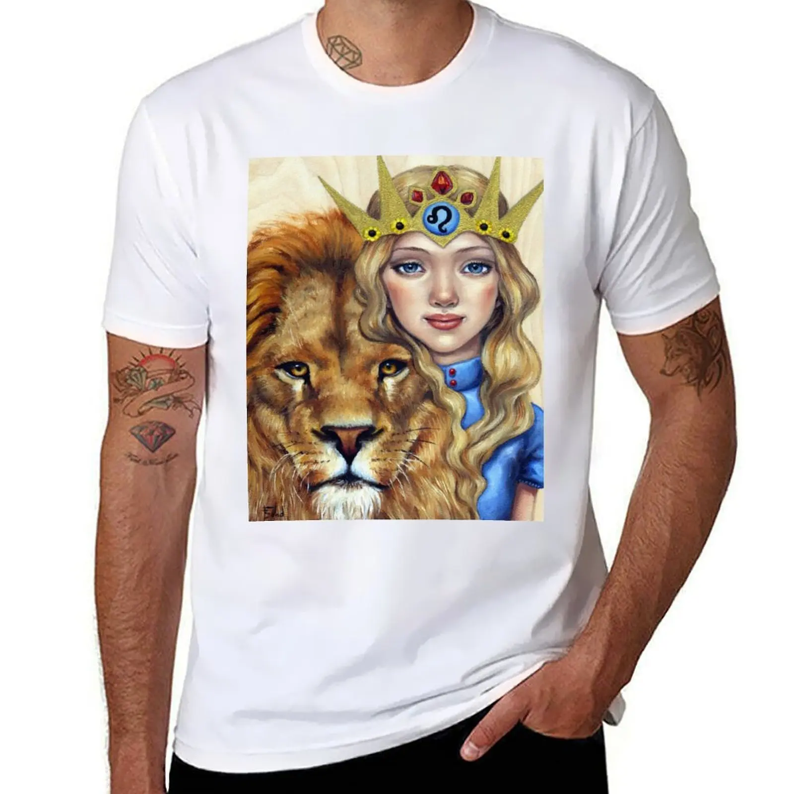 

Leo Girl T-Shirt cotton t shirts high quality t shirt for man 100 percent cotton T-Shirt