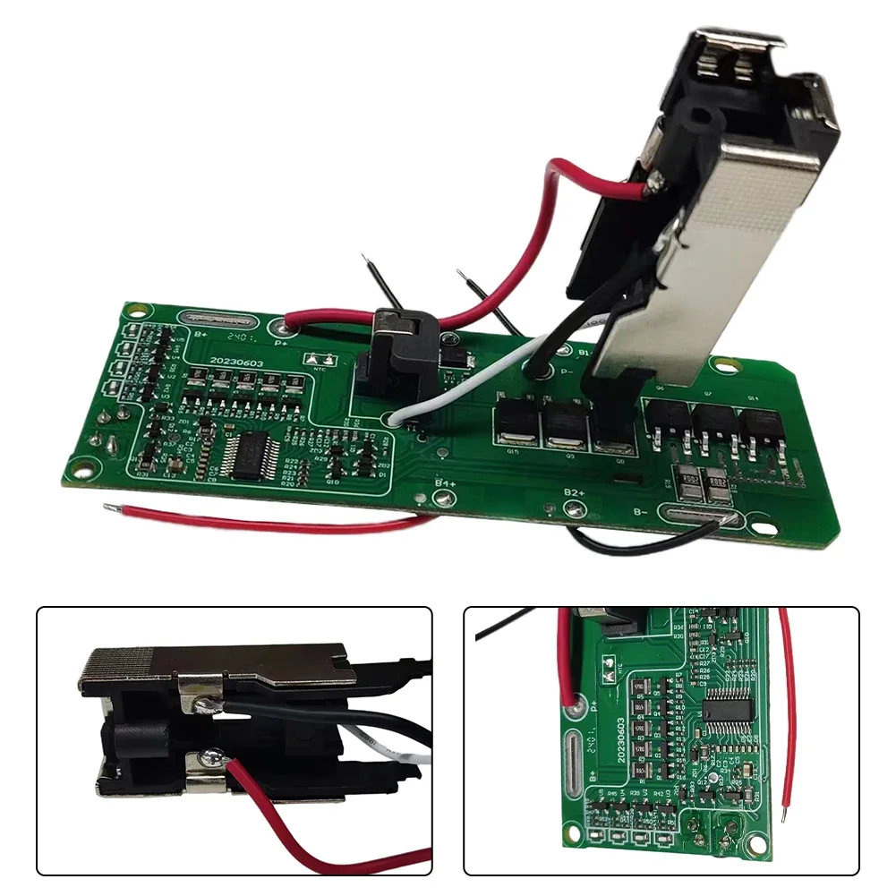 Imagem -06 - Placa de Circuito Pcb de Proteção de Carregamento de Bateria de Íon-lítio para 18v P108 Rb18l40 Peças de Multímetro Acessórios de Ferramentas Elétricas