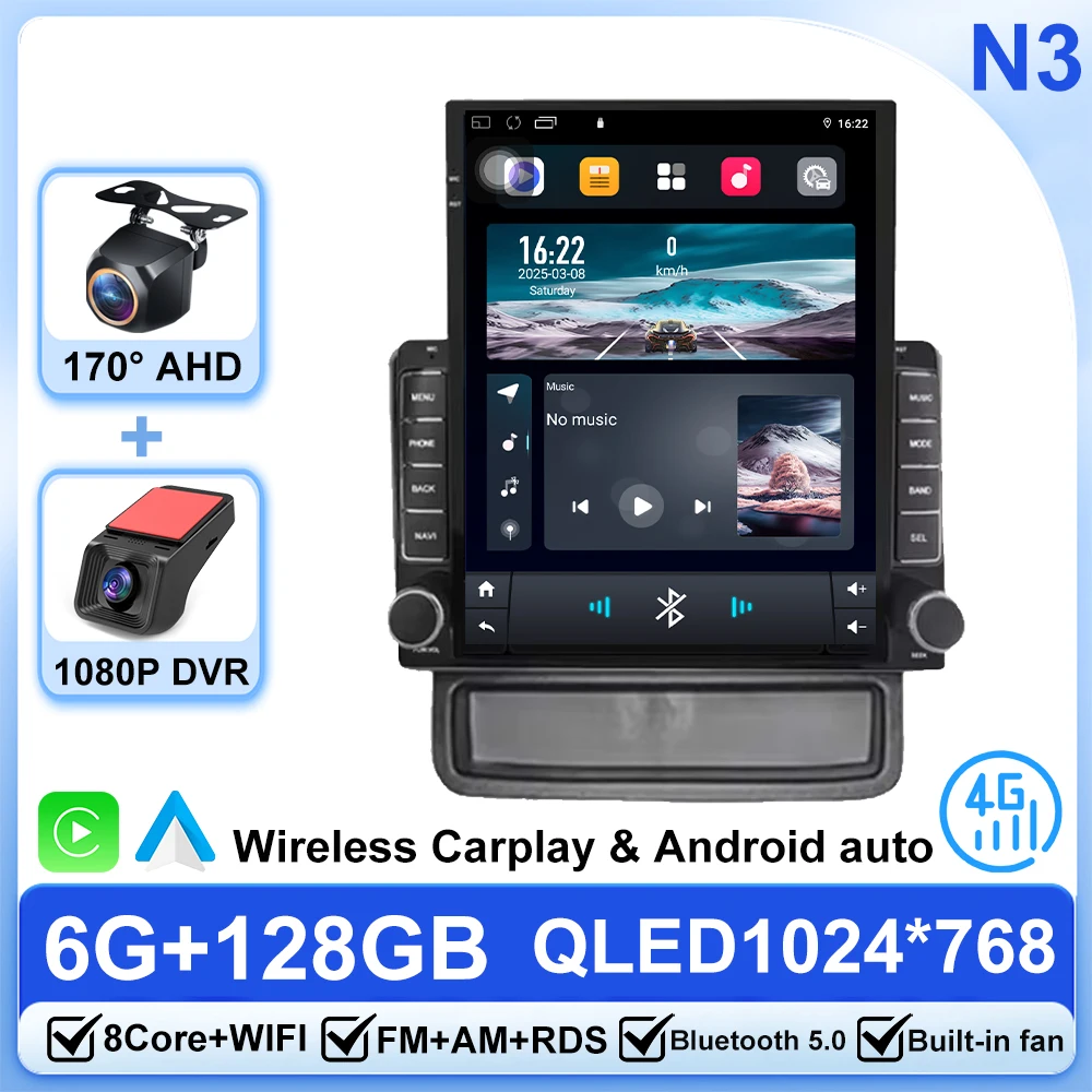 9.7 inch Android 15 Voor Renault Trafic 2 Voor Opel Vivaro EEN Voor Nissan primastar 2006-2014 Auto Radio auto multimedia speler GPS