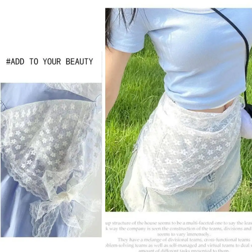 

Ретро сладкий цветок треугольный шарф для волос для женщин и девочек квадратный шарф повязка на голову корейский французский пасторальный головной убор летние кружевные головные уборы