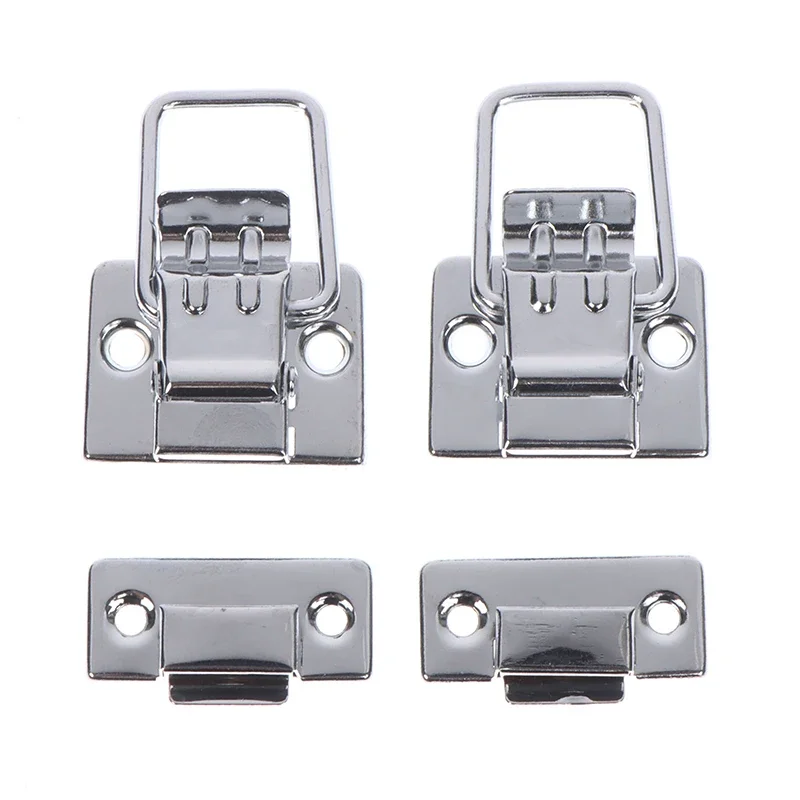 2Pcs High Quality Stainless Steel Chrome Toggle Latch For Chest Box Case Suitcase Tool Clasp